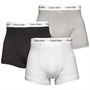 Calvin Klein Mens Three Pack Trunks White/Black/Grey