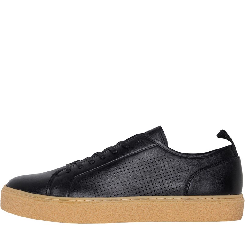 calvin klein black uzza trainers