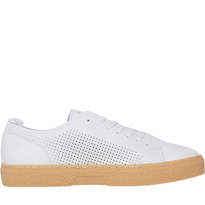 calvin klein trainers white