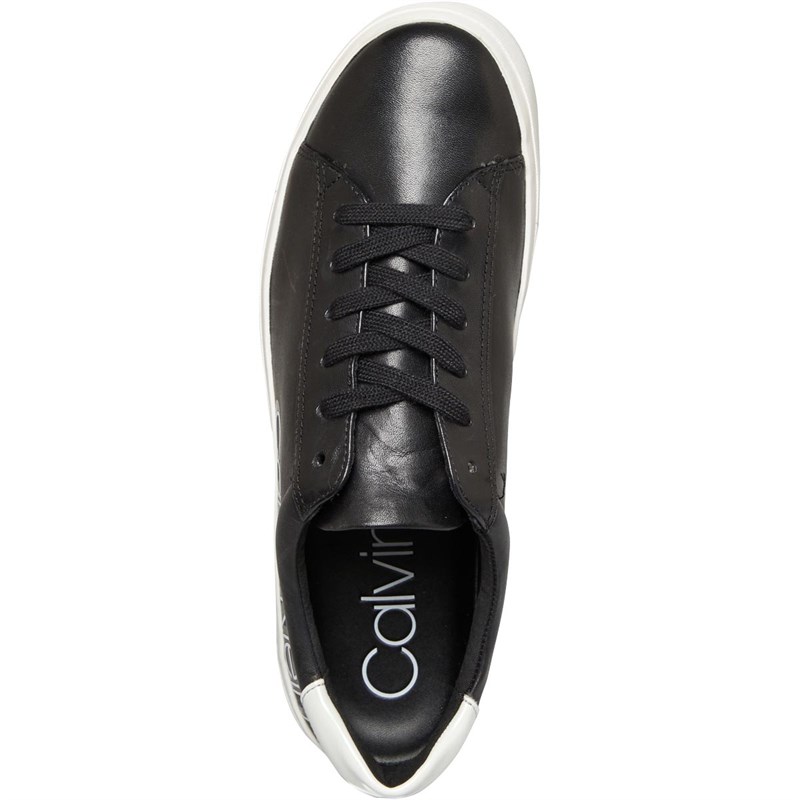 black calvin klein womens trainers