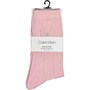 Calvin Klein Chaussettes Luxe Femme Rose Clair