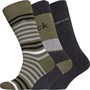 Calvin Klein Męskie Multi Stripe Skarpety Wielobarwny