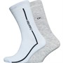 Calvin Klein Mens Logo Line Two Pack Socks Light Blue