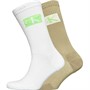 Calvin Klein Mens Badge Two Pack Socks Merino/Lime