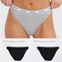Calvin Klein Womens Five Pack Bikini Briefs Black/Black/White/White/Grey