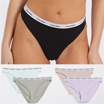 Calvin Klein Womens Five Pack Bikini Briefs Multi