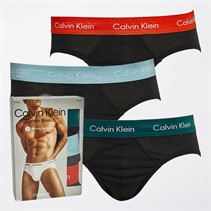 Calvin Klein Mens Three Pack Hip Briefs June Bug/Stratos/Cherry Kiss