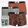 Calvin Klein Mens Three Pack Trunks Multi