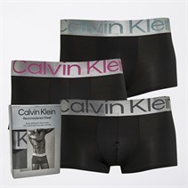 Calvin Klein Mens Three Pack Low Rise Trunks Arona/Ash Grey/Ultra Pink Lgs