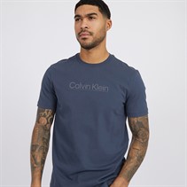 Calvin Klein Mens Raised Line Logo T-Shirt Ink