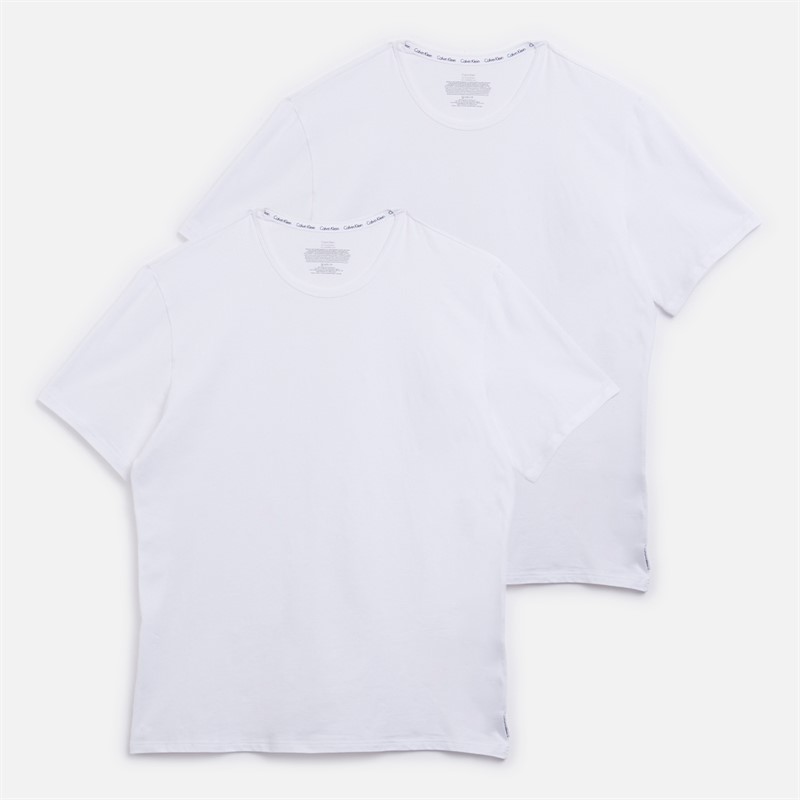 Calvin Klein Mens Two Pack T-Shirts White