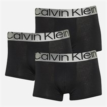 Calvin Klein Mens Three Pack Trunks Black
