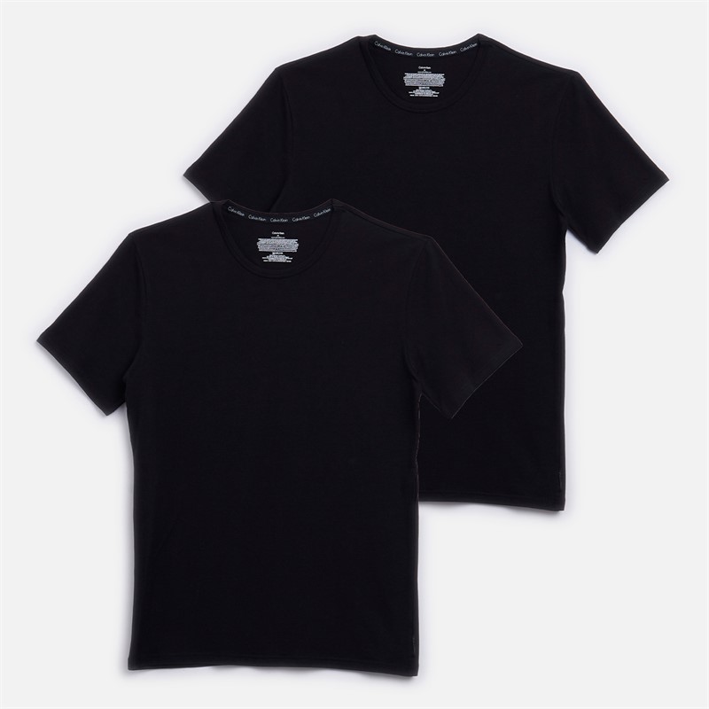 Calvin Klein Mens Two Pack T-Shirts Black