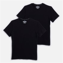 Calvin Klein Mens Two Pack T-Shirts Black