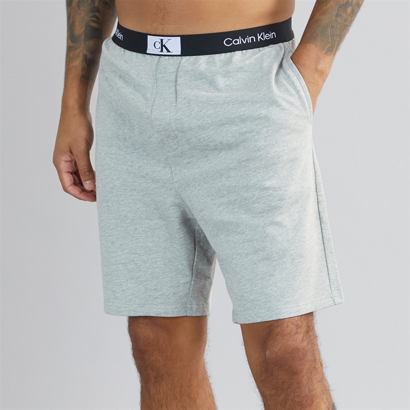 Calvin Klein Mens Lounge Shorts Grey Heather