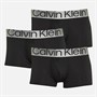 Calvin Klein Mens Three Pack Low Rise Trunks Black