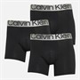 Calvin Klein Mens Three Pack Boxers Black