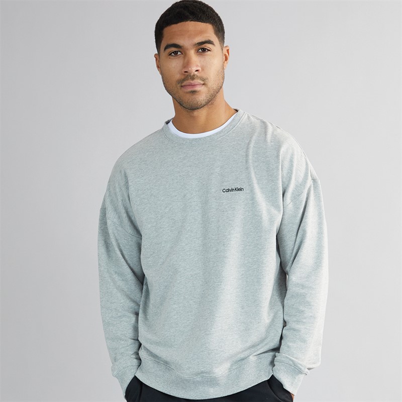 Calvin Klein Mens Sweatshirt Grey Heather