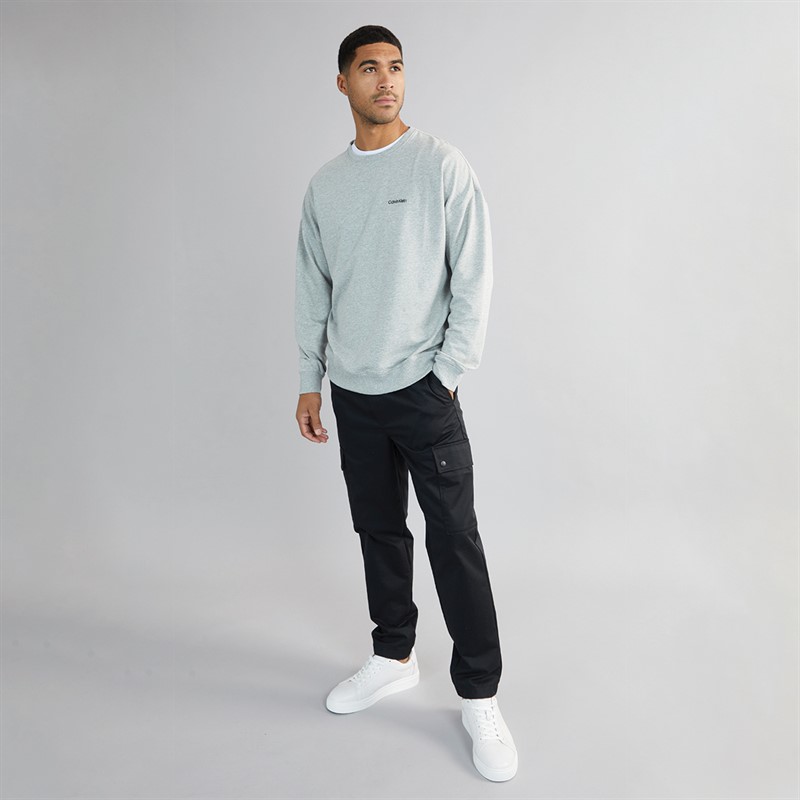 Calvin Klein Mens Sweatshirt Grey Heather