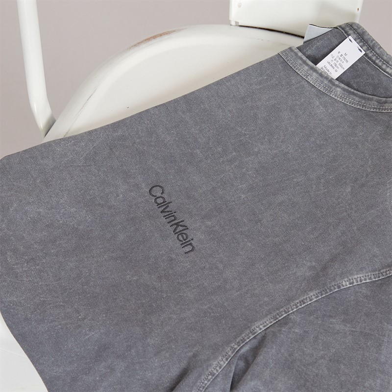 Calvin Klein Mens Crew Neck T-Shirt Forged Iron