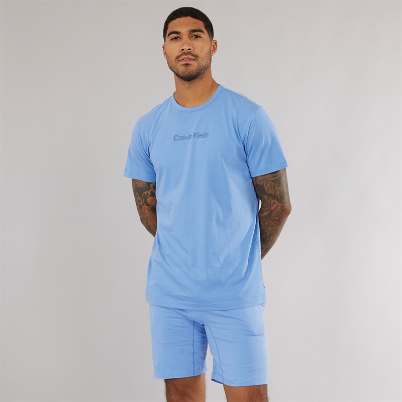 Calvin Klein Mens T-Shirt And Shorts Set Glacier - Size S