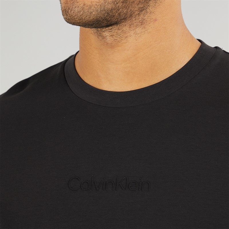 Calvin Klein Mens Interlock T-Shirt CK Black