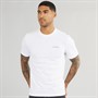 Calvin Klein Mens Linear Box Logo T-Shirt Bright White