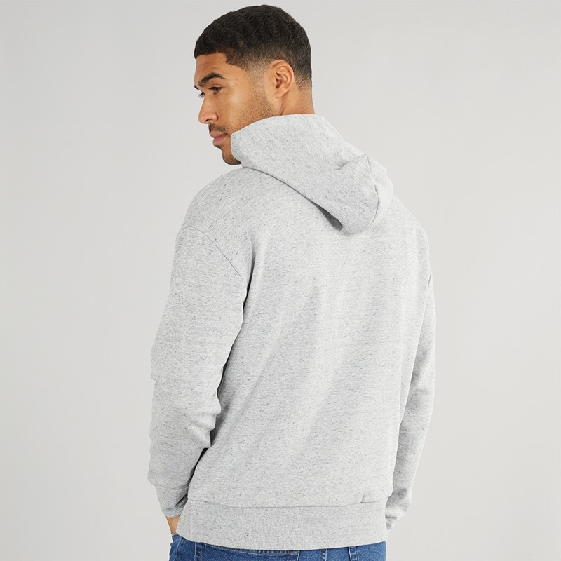 Calvin Klein Mens Hero Logo Hoodie Mid Grey Heather