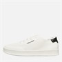 Calvin Klein Mens Low Top Lace Up Trainers Bright White/Black