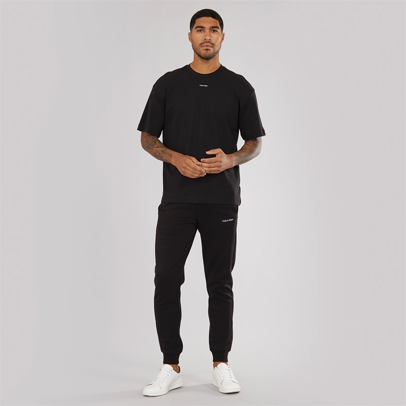 Calvin Klein Mens Micro Logo Repreve Joggers CK Black