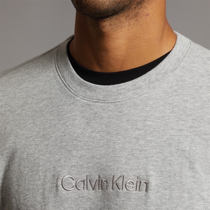 Calvin Klein Mens Long Sleeve Sweatshirt Medium Grey Heather