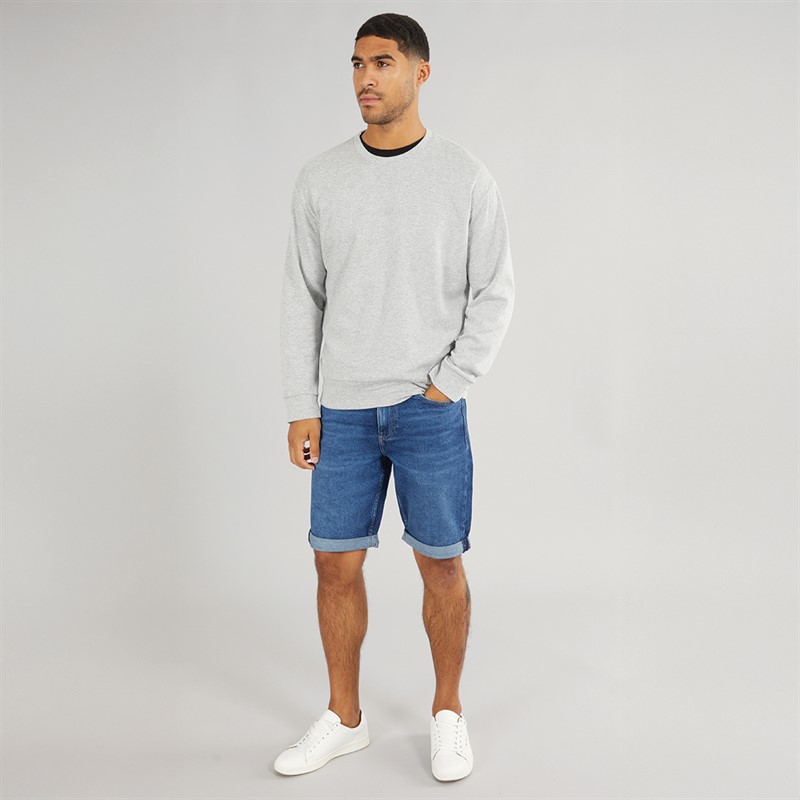 Calvin Klein Mens Long Sleeve Sweatshirt Medium Grey Heather