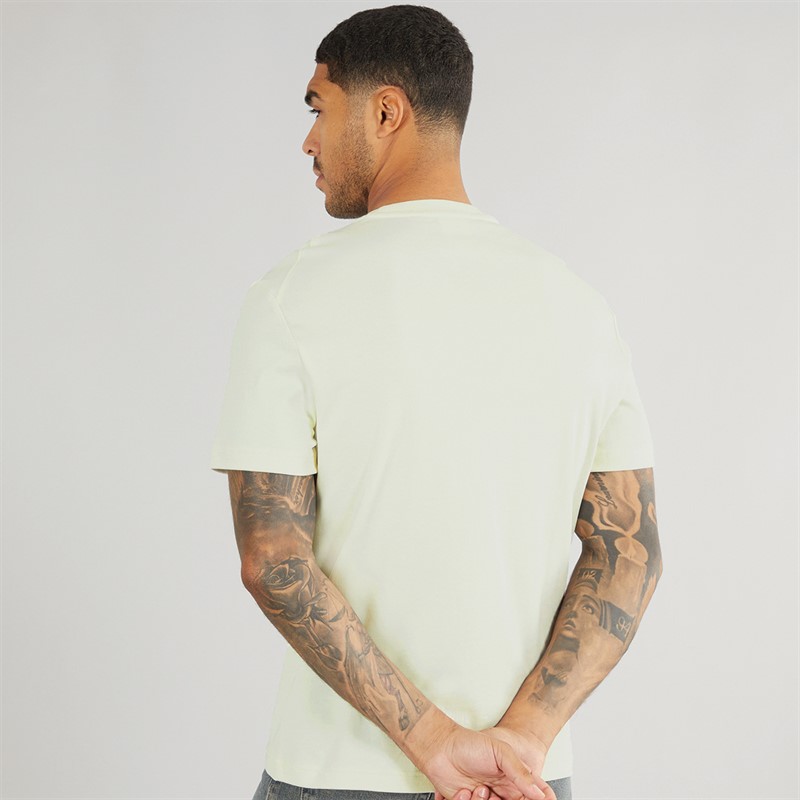 Calvin Klein Mens Textured Embroidery T-Shirt Tofu