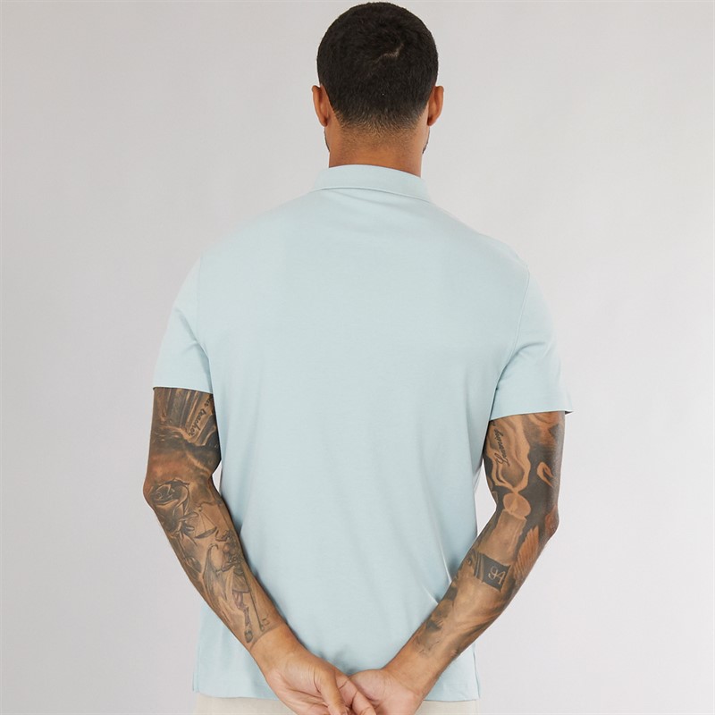 Calvin Klein Mens Supima Polo Cloud Blue