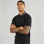 Calvin Klein Mens Stretch Pique Logo Polo CK Black