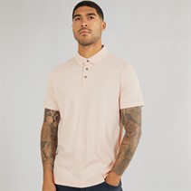 Calvin Klein Mens Supima Chest Emblem Polo Silver Peony