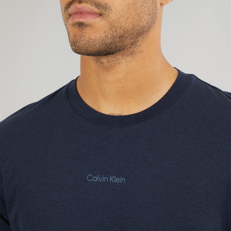 Calvin Klein Mens Crew Neck T-Shirt Dark Sapphire