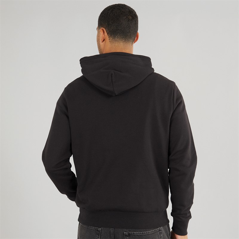 Calvin Klein Mens Enlarged Logo Hoodie CK Black
