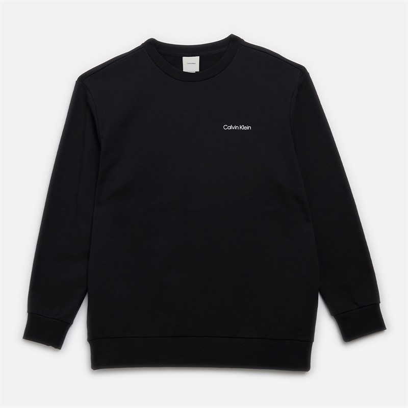 Calvin Klein Mens Plus Size Linear Box Sweatshirt CK Black - Size 4X
