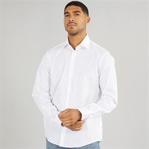 Calvin Klein Mens Poplin Stretch Regular Fit Long Sleeve Shirt Bright White