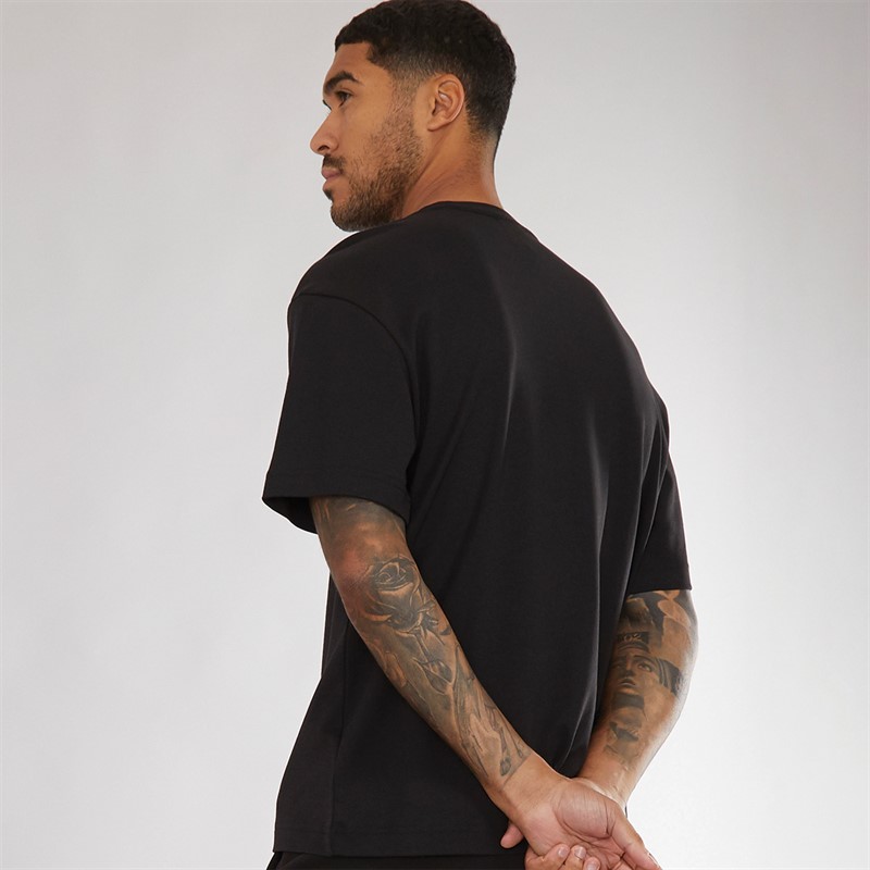 Calvin Klein Mens Nano Logo Interlock T-Shirt CK Black