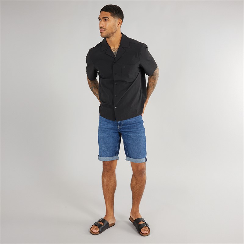 Calvin Klein Mens Short Sleeve Shirt PVH Black