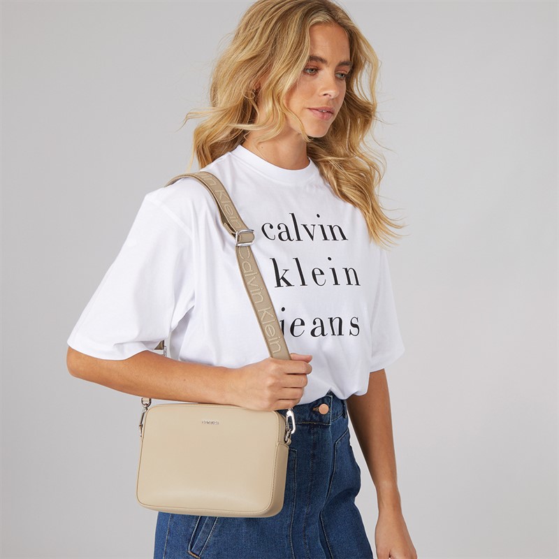 Calvin Klein Womens Small Crossbody Bag Crockery