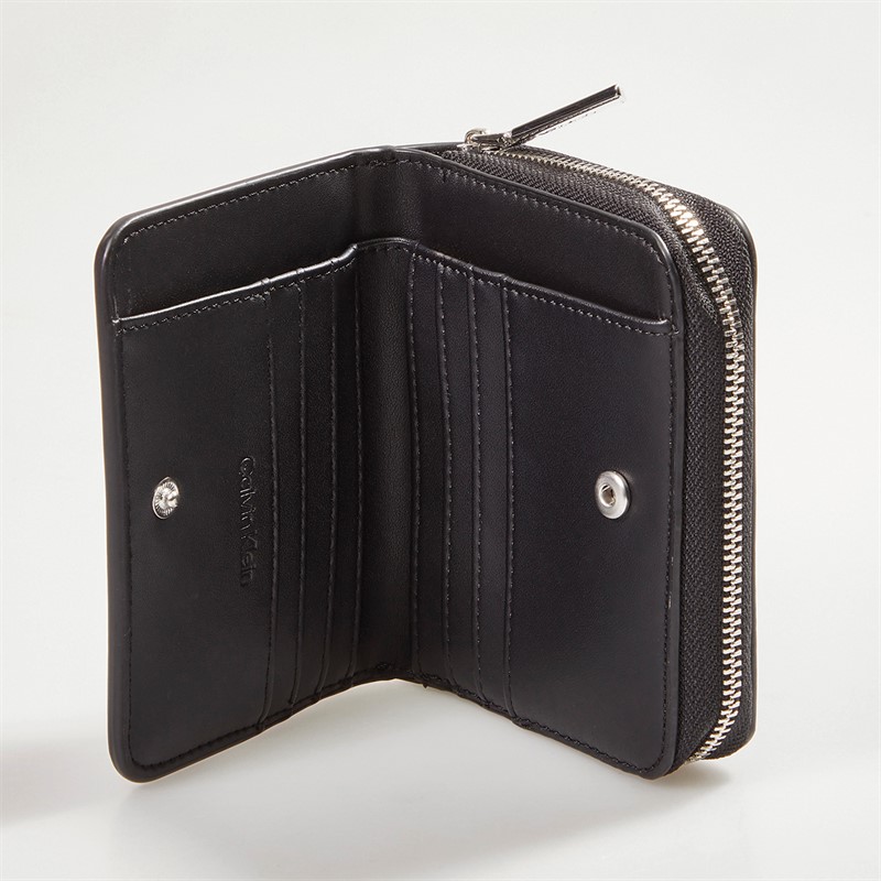 Calvin Klein Womens Medium Zip Purse CK Black