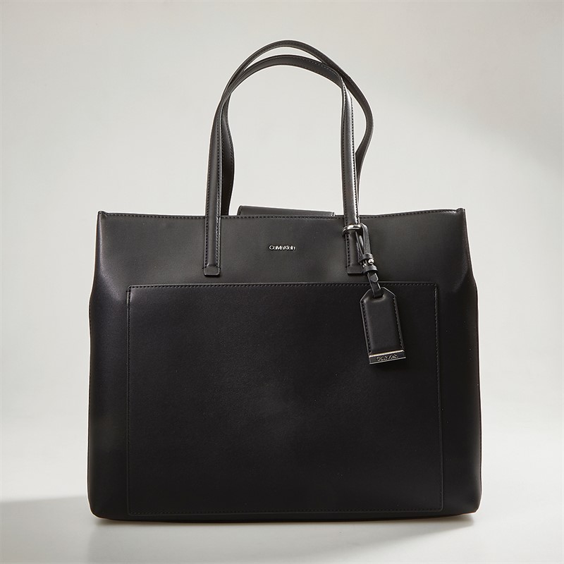 Calvin Klein Womens Medium Shopper Ck Black