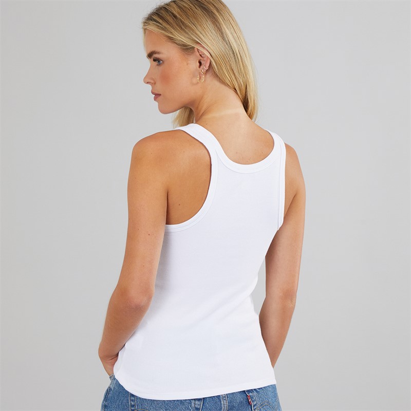 Calvin Klein Jeans Womens Tank Top Brilliant White