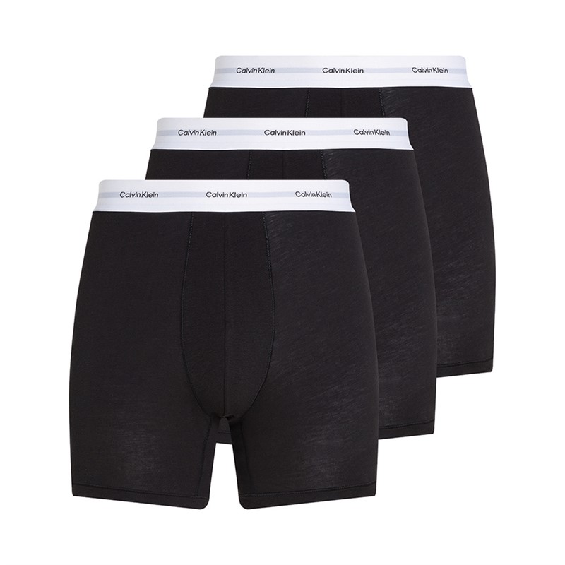 Calvin Klein lot de Trois Caleçons Boxers Homme Noir/Noir/Noir