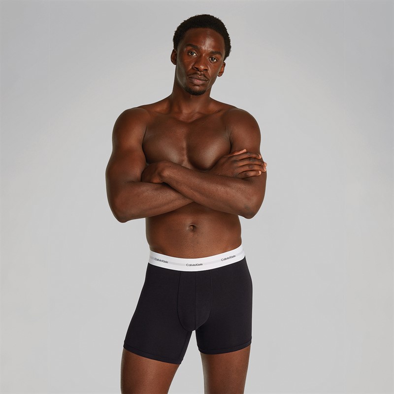 Calvin Klein lot de Trois Caleçons Boxers Homme Noir/Noir/Noir