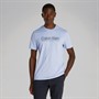 Calvin Klein Heren Logo T-Shirt Zen Blauw