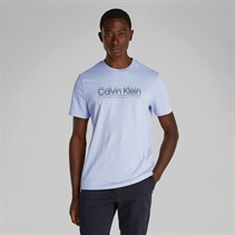 Calvin Klein T-shirt Logo Homme Bleu Zen